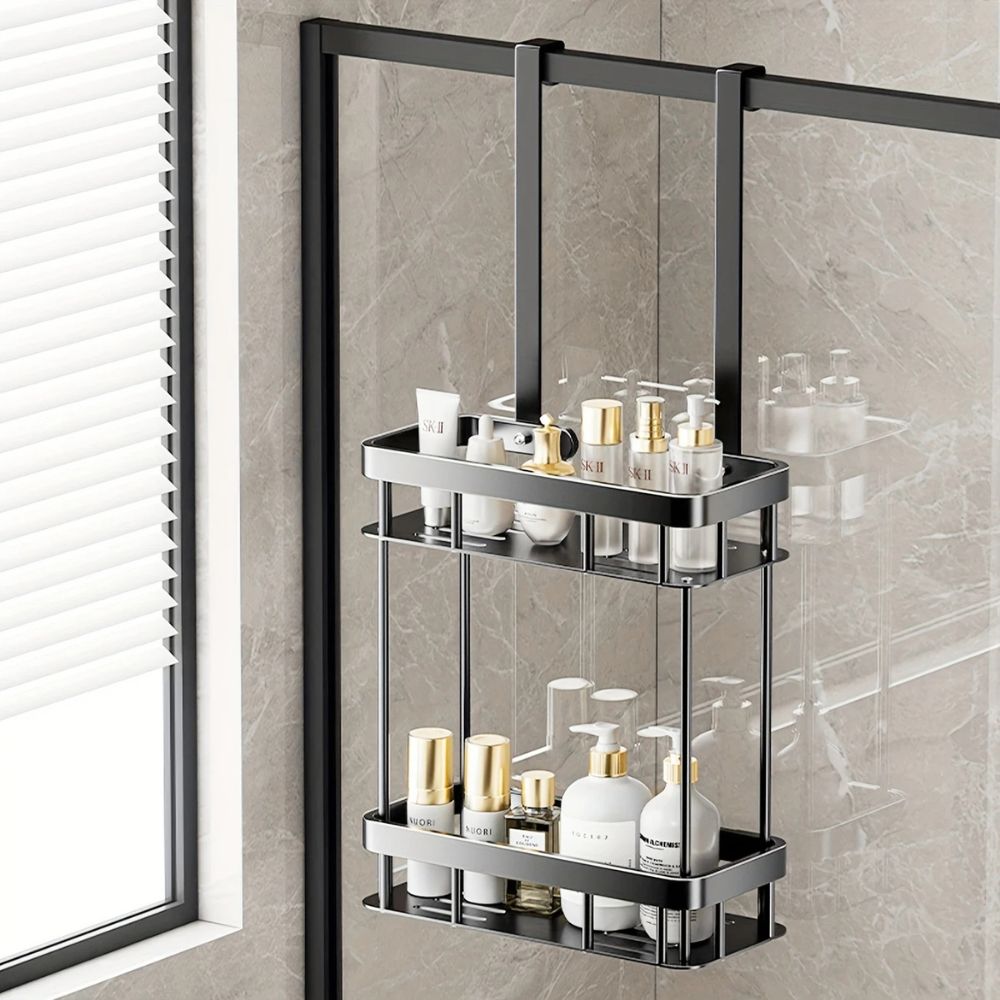 Bathroom Caddy | Stainless Steel Wall-Mounted | Single or Double Layer