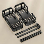 Bathroom Caddy | Stainless Steel Wall-Mounted | Single or Double Layer