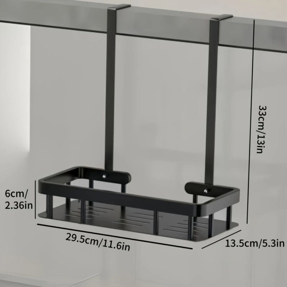 Bathroom Caddy | Stainless Steel Wall-Mounted | Single or Double Layer
