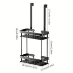 Bathroom Caddy | Stainless Steel Wall-Mounted | Single or Double Layer