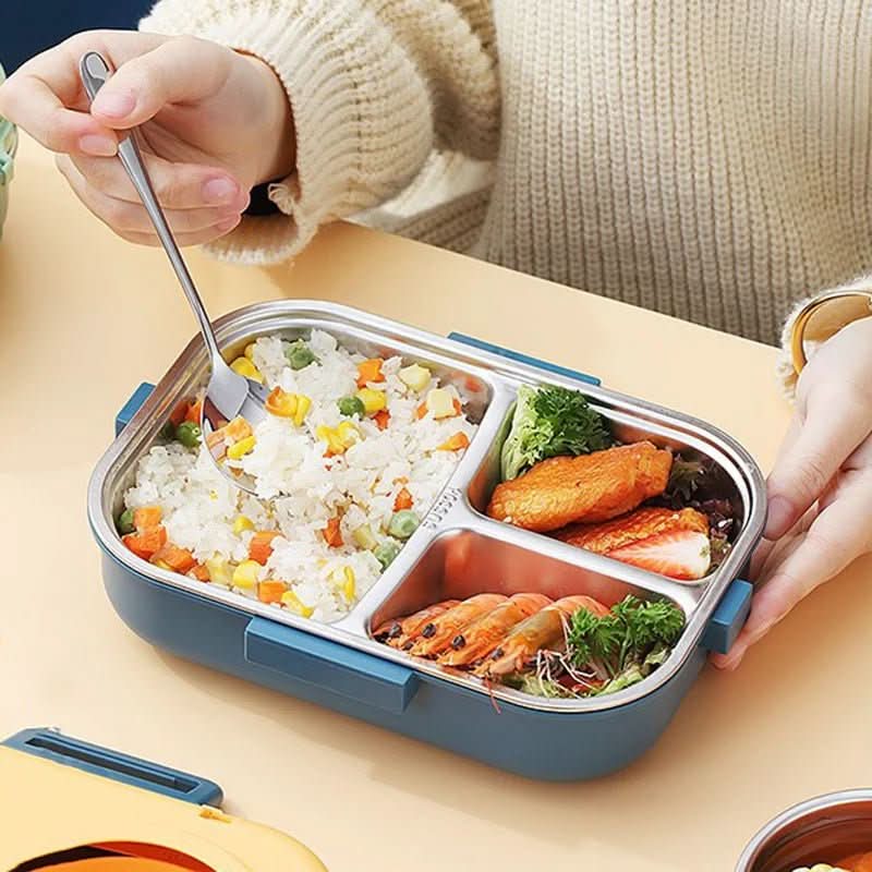 Lunch Box | Stainless Steel | Three Compartments