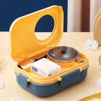 Lunch Box | Stainless Steel | Three Compartments