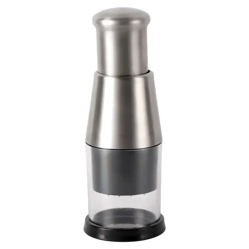 Vegetable Chopper | Stainless Steel Zigzag Blade | Integrated Bowl Base