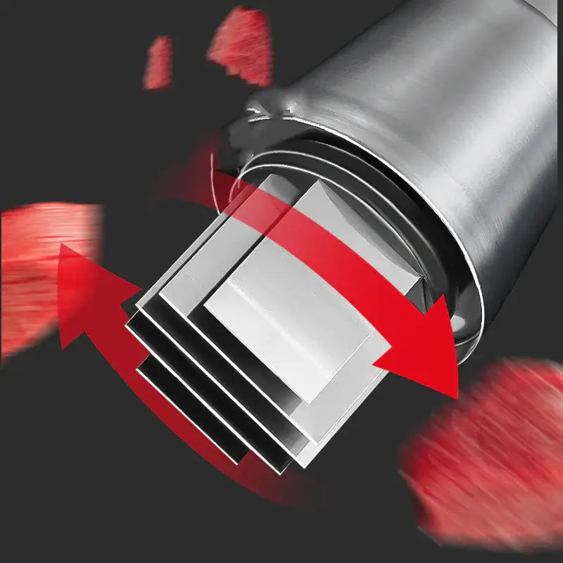 Vegetable Chopper | Stainless Steel Zigzag Blade | Integrated Bowl Base