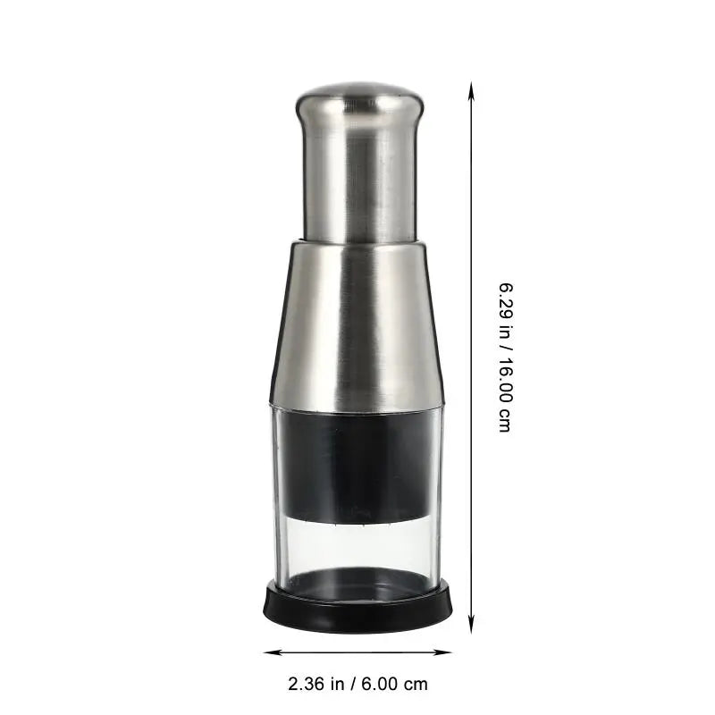 Vegetable Chopper | Stainless Steel Zigzag Blade | Integrated Bowl Base