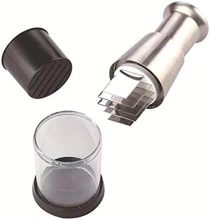 Vegetable Chopper | Stainless Steel Zigzag Blade | Integrated Bowl Base