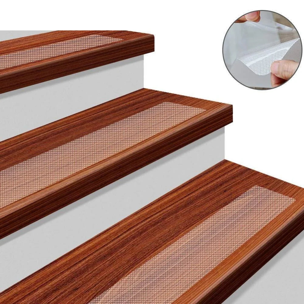 Stair Treads | Clear Anti-Slip | 10 x 61 cm
