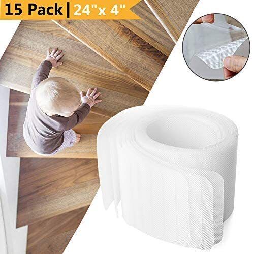 Stair Treads | Clear Anti-Slip | 10 x 61 cm