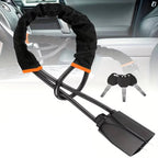 Steering Wheel Lock | Braided Steel Dual-Locking Cable | Includes 3 Keys