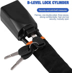 Steering Wheel Lock | Braided Steel Dual-Locking Cable | Includes 3 Keys