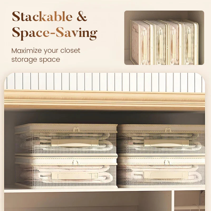 Storage Bag | Transparent Tear-Resistant Mesh & Reinforced Handles | 40 x 30 x 12 cm