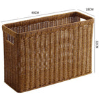 Storage Basket | Natural Handwoven & Built-In Handles | 38 x 15 x 26 cm