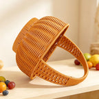 Storage Basket | Woven Natural Fiber & Sturdy Handle | 24 x 28 cm