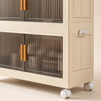 Storage Cabinet | Collapsible & Stackable | Rolling Wheels