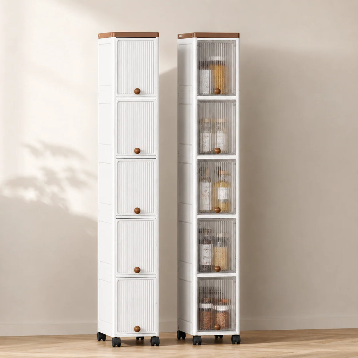 Storage Cart | Slim Rolling Pull-Out | 20 cm Wide