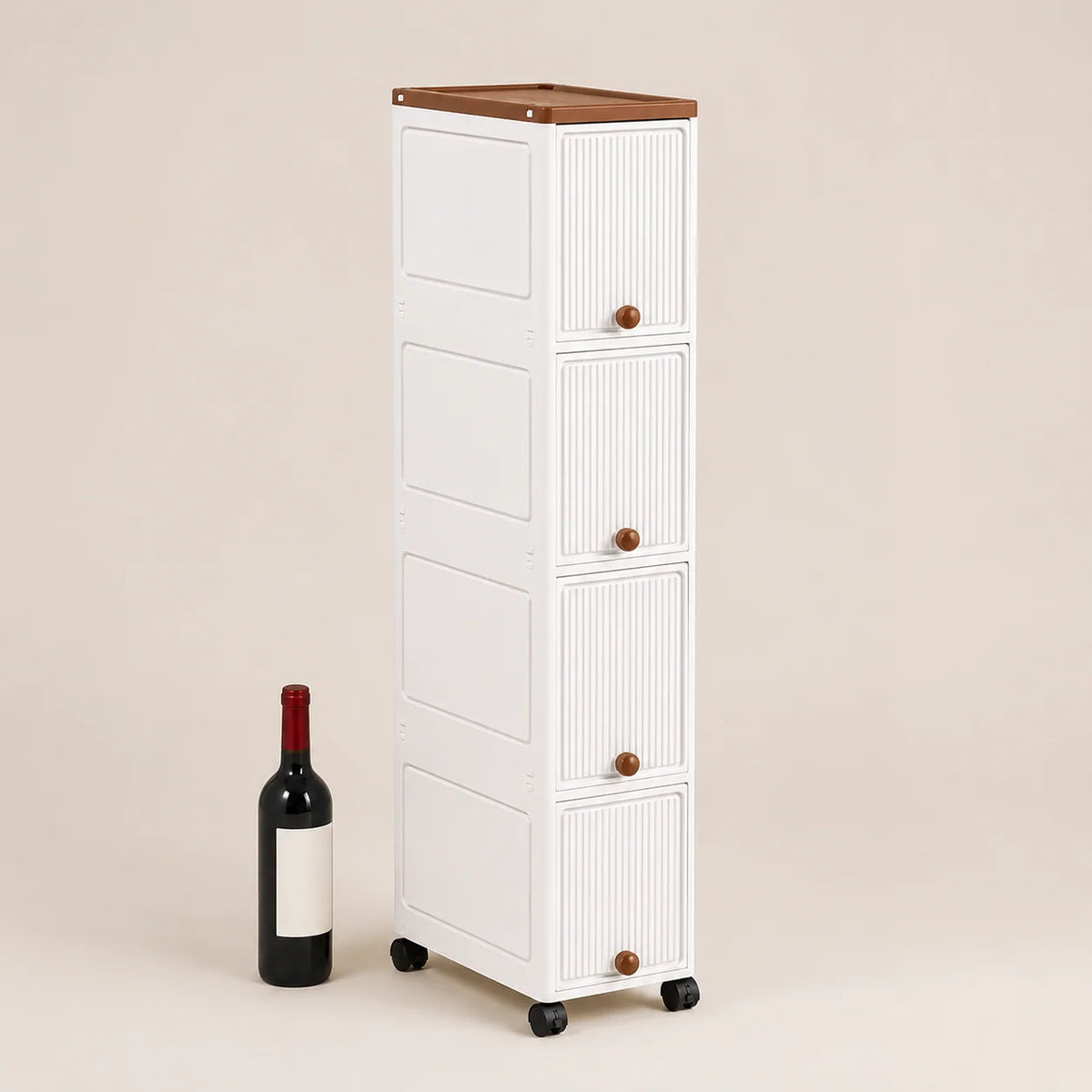 Storage Cart | Slim Rolling Pull-Out | 20 cm Wide