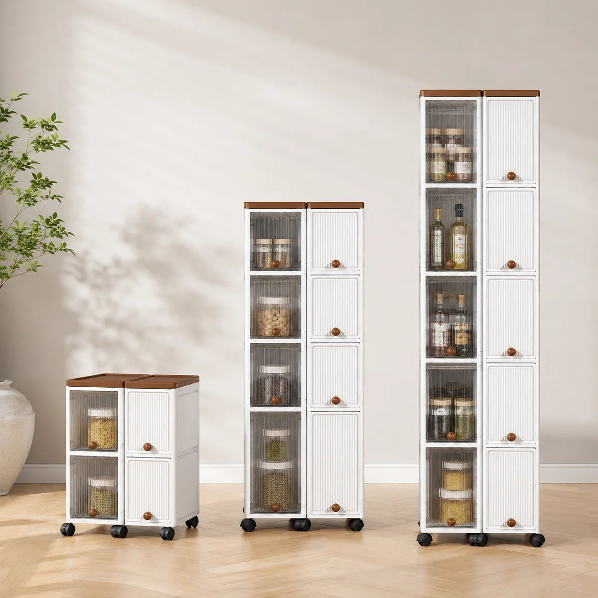 Storage Cart | Slim Rolling Pull-Out | 20 cm Wide