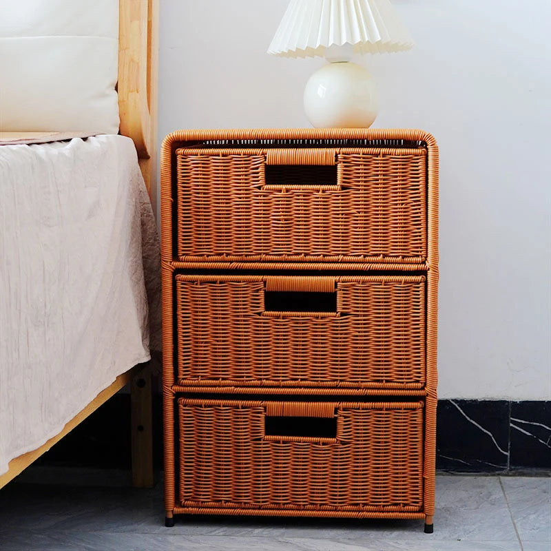 Storage Drawer Organizer | Natural Woven & Eco-Friendly | 3-Drawer