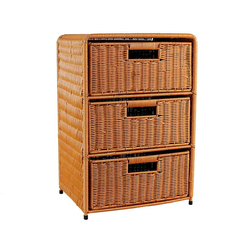 Storage Drawer Organizer | Natural Woven & Eco-Friendly | 3-Drawer