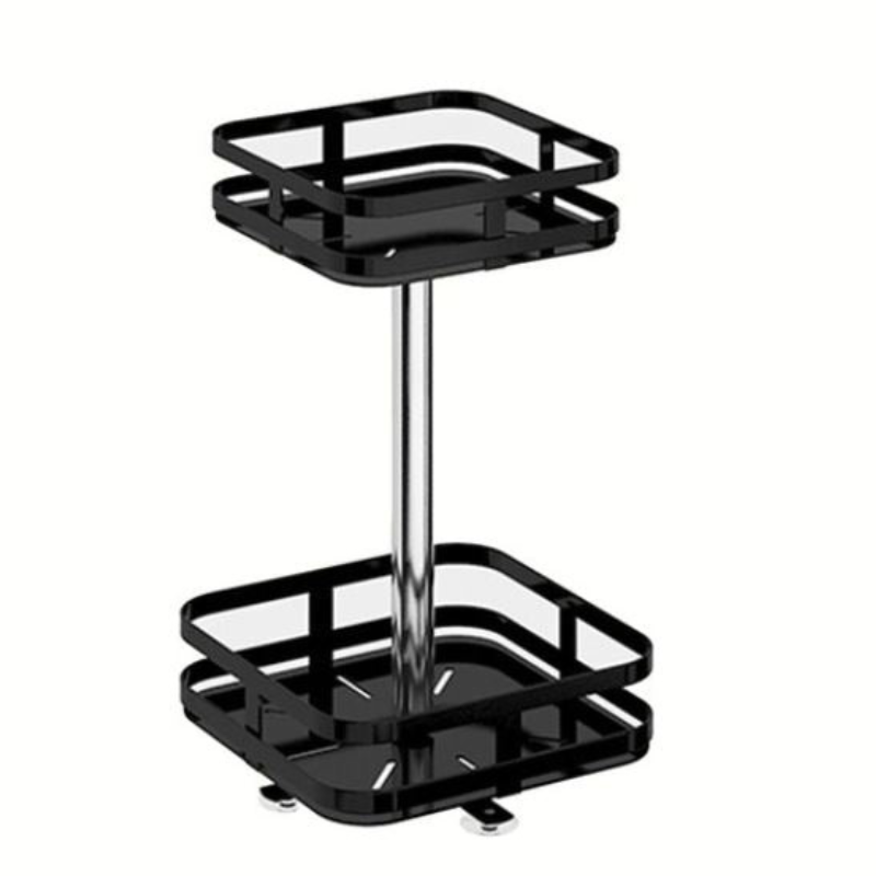Storage Rack | 360° Rotation & Metal Frame | Adjustable Tiers
