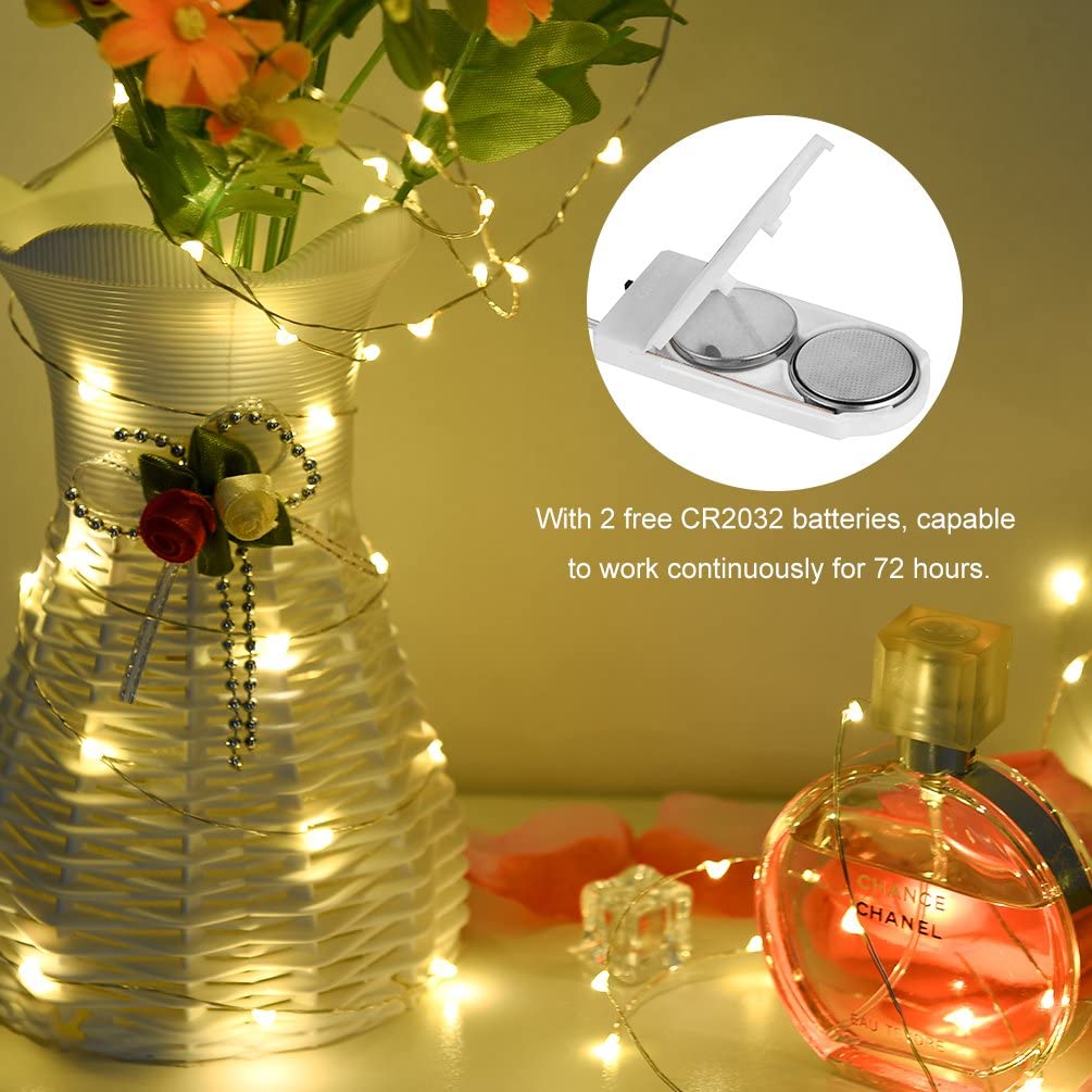 String Lights | Flexible Copper Wire & Waterproof | 8-Pack