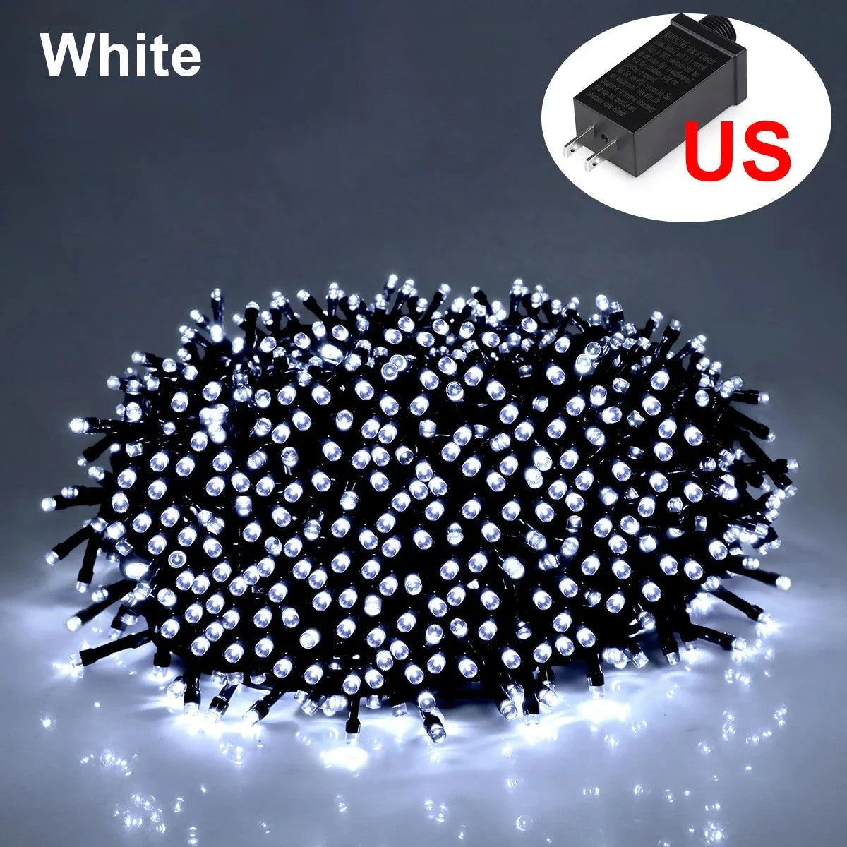String Lights | Warm White LED & Weather-Resistant | Plug-In