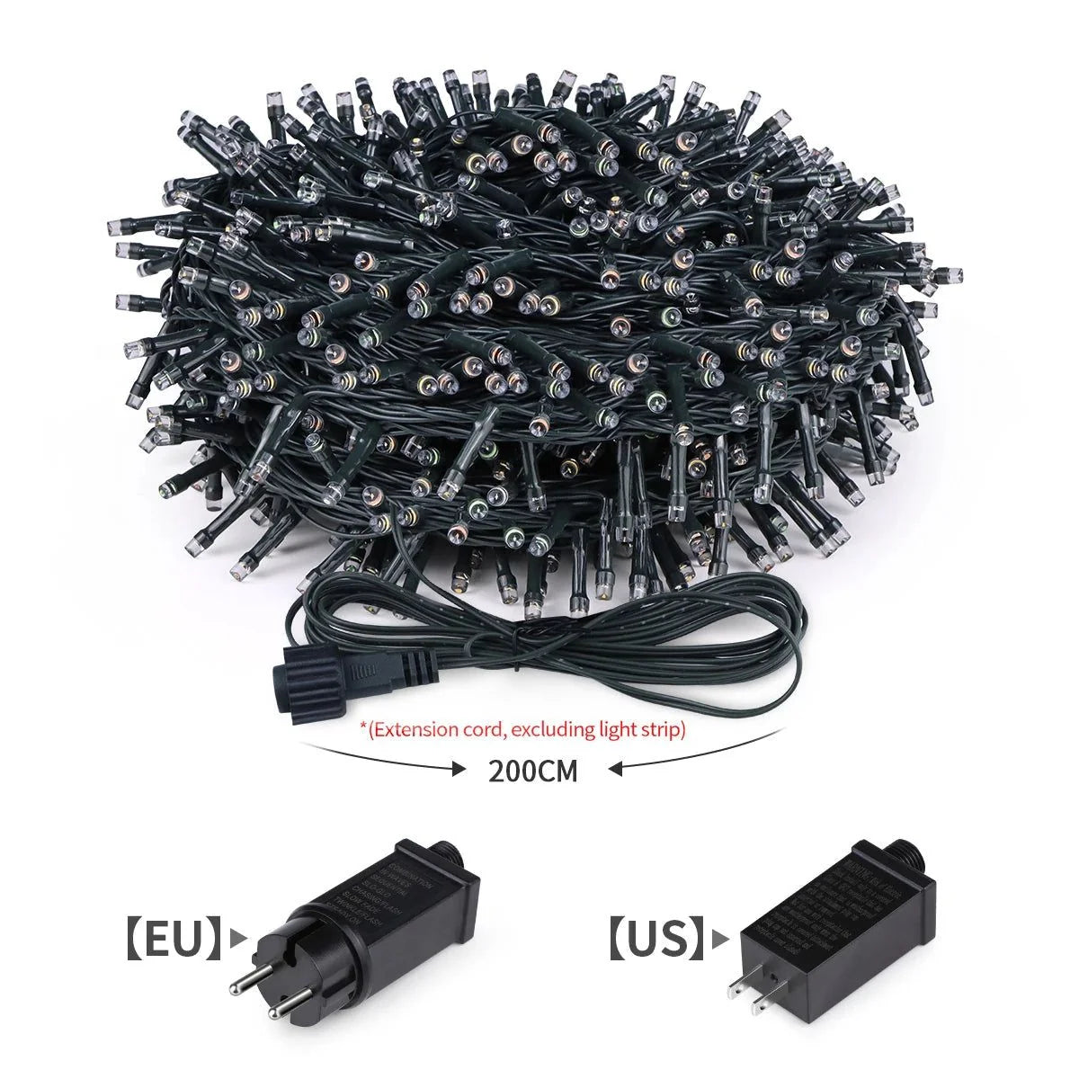 String Lights | Warm White LED & Weather-Resistant | Plug-In