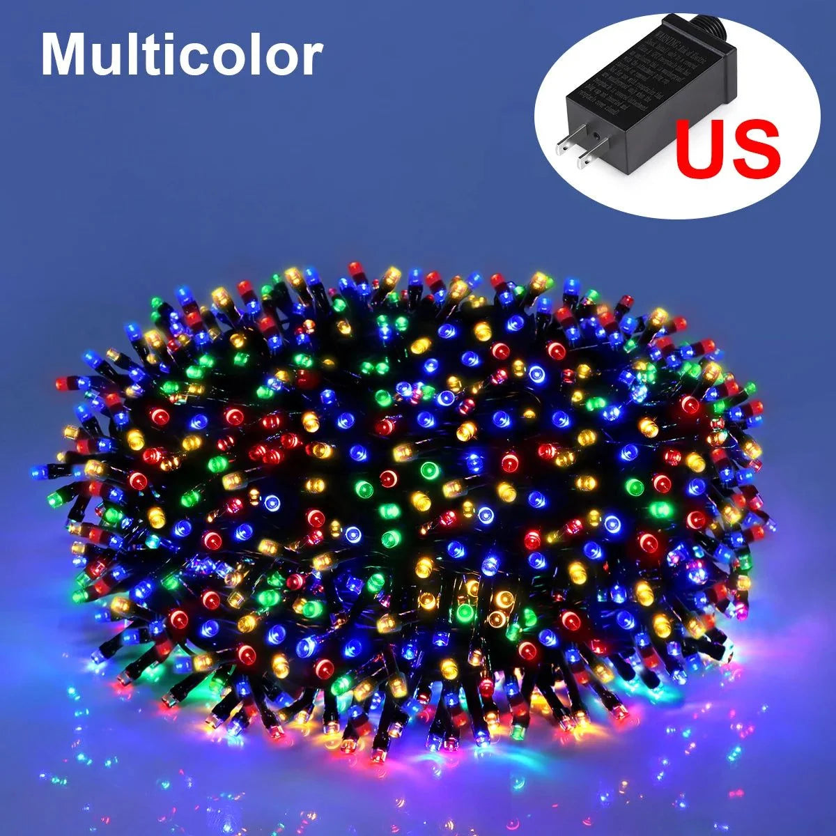 String Lights | Warm White LED & Weather-Resistant | Plug-In