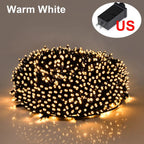 String Lights | Warm White LED & Weather-Resistant | Plug-In