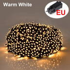 String Lights | Warm White LED & Weather-Resistant | Plug-In