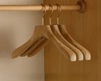 Suit & Trouser Hangers | Wide-Shoulder Camphor Wood | Set of 2