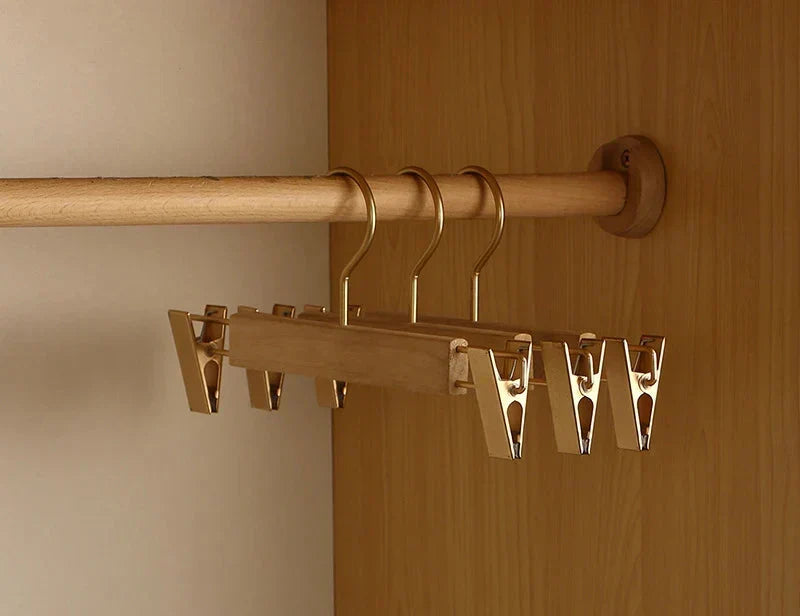 Suit & Trouser Hangers | Wide-Shoulder Camphor Wood | Set of 2