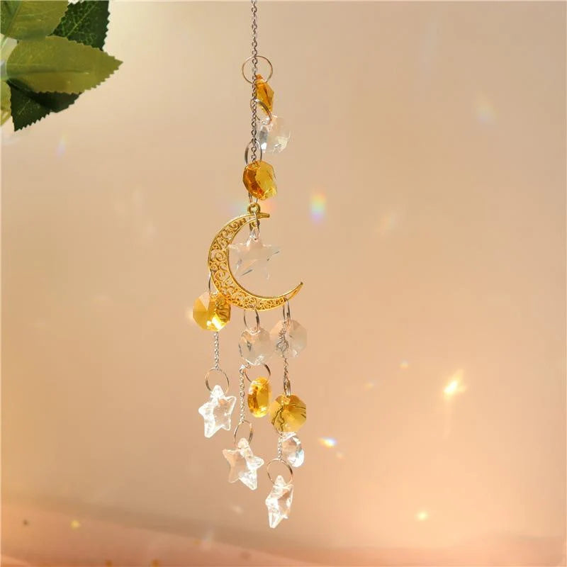 Sun Catcher | Rainbow Crystal Prism & Copper Chain