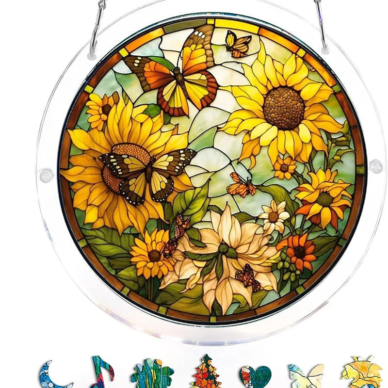 Sun Catcher | Shatterproof Acrylic & UV-Resistant | Ocean-Inspired Mosaic