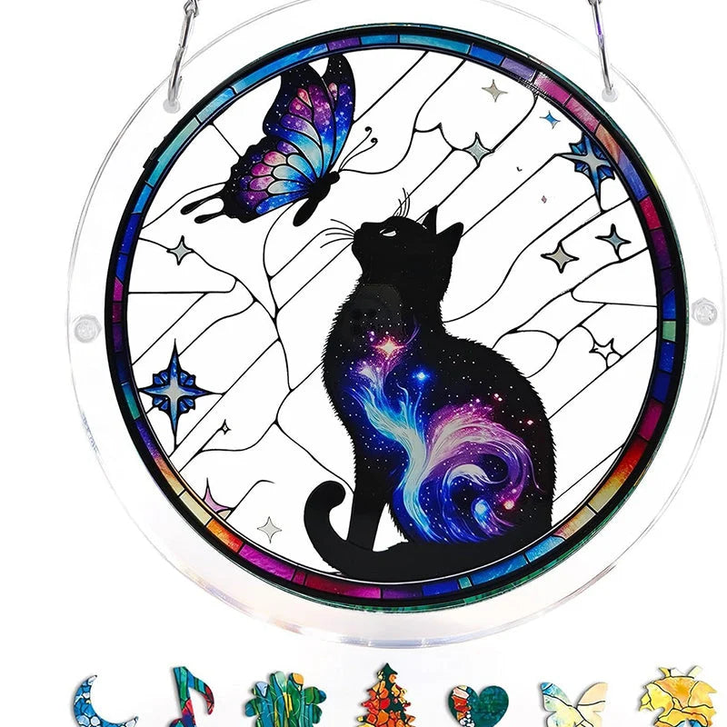 Sun Catcher | Shatterproof Acrylic & UV-Resistant | Ocean-Inspired Mosaic