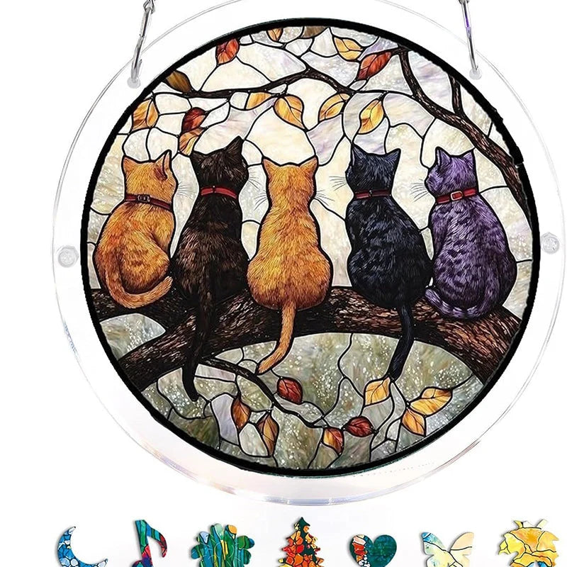 Sun Catcher | Shatterproof Acrylic & UV-Resistant | Ocean-Inspired Mosaic