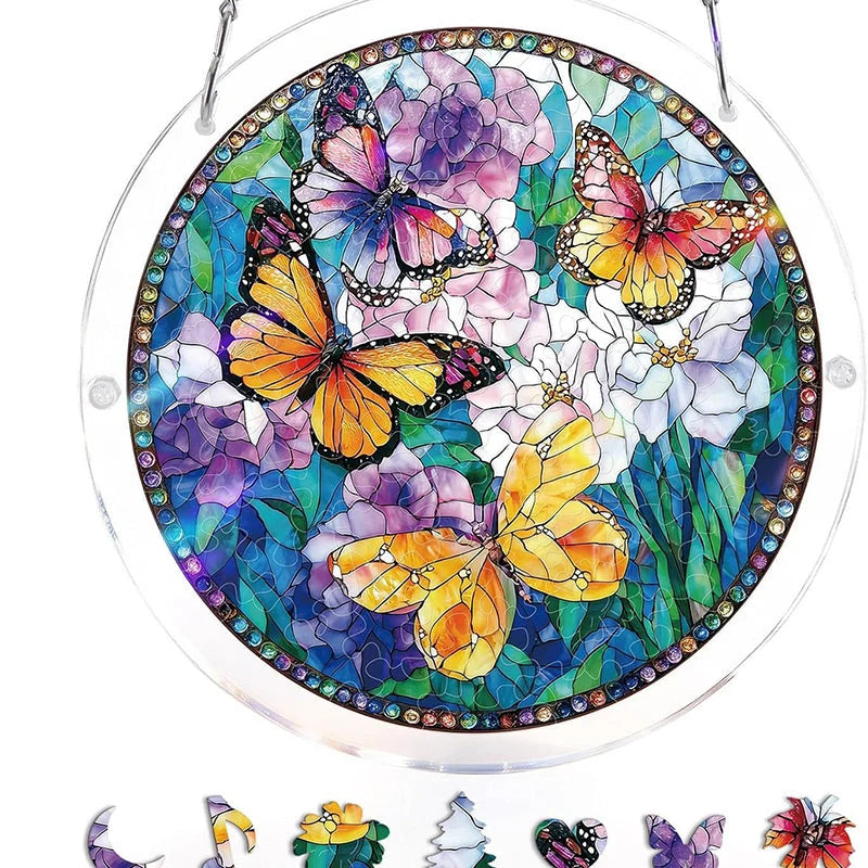 Sun Catcher | Shatterproof Acrylic & UV-Resistant | Ocean-Inspired Mosaic