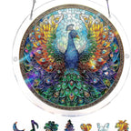 Sun Catcher | Shatterproof Acrylic & UV-Resistant | Ocean-Inspired Mosaic