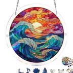 Sun Catcher | Shatterproof Acrylic & UV-Resistant | Ocean-Inspired Mosaic