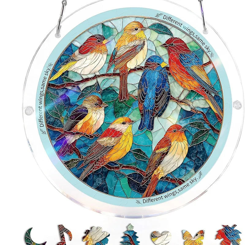 Sun Catcher | Shatterproof Acrylic & UV-Resistant | Ocean-Inspired Mosaic