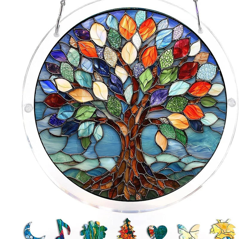 Sun Catcher | Shatterproof Acrylic & UV-Resistant | Ocean-Inspired Mosaic