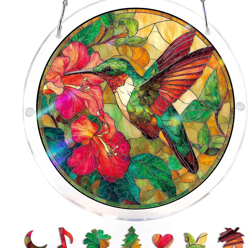 Sun Catcher | Shatterproof Acrylic & UV-Resistant | Ocean-Inspired Mosaic