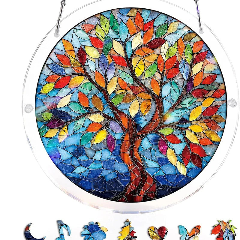 Sun Catcher | Shatterproof Acrylic & UV-Resistant | Ocean-Inspired Mosaic