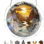 Sun Catcher | Shatterproof Acrylic & UV-Resistant | Ocean-Inspired Mosaic