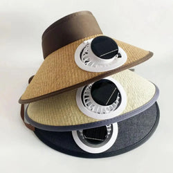 Sun Hat | Solar-Powered Fan & Wide Brim