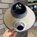 Sun Hat | Solar-Powered Fan & Wide Brim