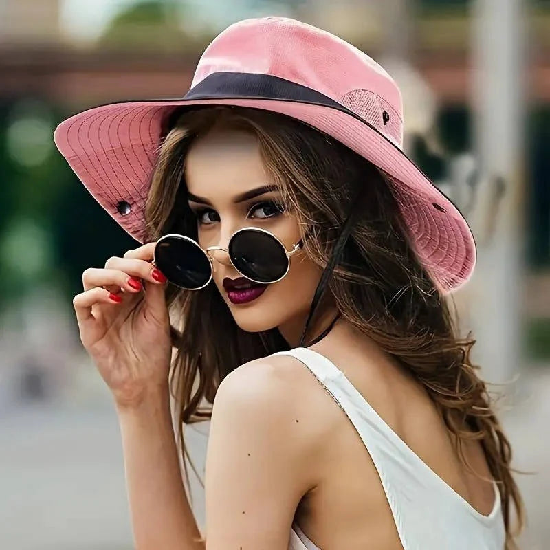 Sun Hat | UV Protection & Breathable | Foldable With Ponytail Opening