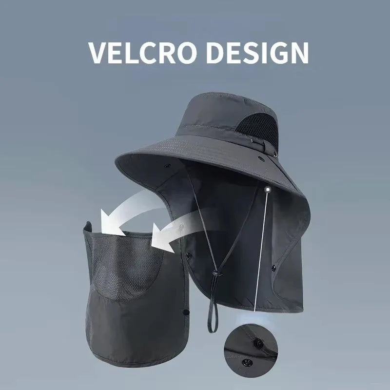 Sun Hat | UV Protection & Detachable Neck Flap