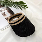 Sun Visor Hat | Straw Wide Brim & UV Protection