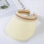 Sun Visor Hat | Straw Wide Brim & UV Protection